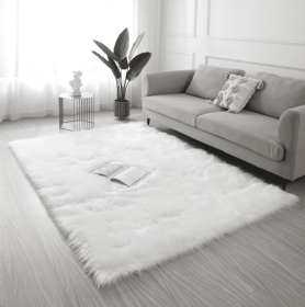 "Cozy Collection" Ultra Soft Fluffy Faux Fur Sheepskin Area Rug