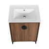 24'' Bathroom Vanity with Top Sink, Modern Bathroom Storage Cabinet with 2 Soft Closing Doors, Single Sink Bathroom Vanity