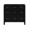 [Cabinet Only] 36" Black Bathroom Vanity(Sink not included)
