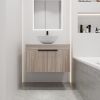 30 " Modern Design Float Bathroom Vanity With Ceramic Basin Set;  Wall Mounted White Oak Vanity With Soft Close Door; KD-Packing;  KD-Packing;  2 Piec