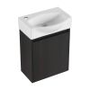 16 "Bathroom Vanity Sink Combo for Small Space, Modern Small Bathroom Vanity with Sink, Small Bathroom Sink Cabinet Set ,Black