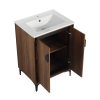 24'' Bathroom Vanity with Top Sink, Modern Bathroom Storage Cabinet with 2 Soft Closing Doors, Single Sink Bathroom Vanity