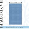 Luxury Hand Towels | Cotton Hotel spa Bathroom Towel | 16x30 | 6 Pack | Light Blue