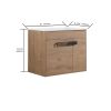 36 Inch Freestanding Bathroom Vanity with White Ceramic Sink & 2 Soft-Close Cabinet Doors