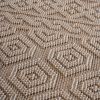 NAAR Guros Collection 5X7 Mocha /Geometric Indoor/Outdoor Area Rug