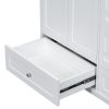 [Cabinet Only] 36" Bathroom vanity, white(Sink not included)