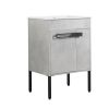 24 Inch Bathroom Vanity, Freestanding Bathroom Vanity or Floating is Optional Conversion.24*18-00324CG-1(KD-Packing)-Excluding Sink