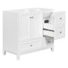 [Cabinet Only] 36" Bathroom vanity, white(Sink not included)