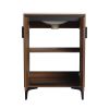 24'' Bathroom Vanity with Top Sink, Modern Bathroom Storage Cabinet with 2 Soft Closing Doors, Single Sink Bathroom Vanity