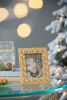 7.5x9.5" Vintage Gold Photo Frame with Flower Design