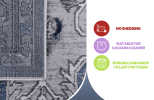 NAAR MARFI Collection 6X9 Grey/Blue/Oriental Non-Shedding Living Room Bedroom Dining Home Office Stylish and Stain Resistant Area Rug