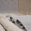 NAAR Guros Collection 5X7 Mocha /Geometric Indoor/Outdoor Area Rug