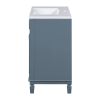 36'' Bathroom Vanity with Top Sink, Royal Blue Mirror Cabinet, Modern Bathroom Storage Cabinet with 2 Soft Closing Doors and 2 Drawers