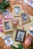 7.5x9.5" Vintage Gold Photo Frame with Flower Design