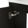 16 "Bathroom Vanity Sink Combo for Small Space, Modern Small Bathroom Vanity with Sink, Small Bathroom Sink Cabinet Set ,Black