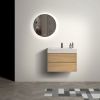 U041-Alice30-106 Alice 30" Natural Oak Bathroom Vanity with Sink, Large Storage Wall Mounted Floating Bathroom Vanity for Modern Bathroom