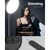 TODI Ring Light with Stand and Phone Holder Kit, 6500K Full-Screen Large Ring Light with Remote, 79" Professional Big Ring Light