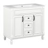 36'' Bathroom Vanity with Top Sink, Modern Bathroom Storage Cabinet with 2 Soft Closing Doors and 2 Drawers, Single Sink Bathroom Vanity