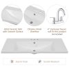 36" Bathroom Vanity with Sink Combo, Six Drawers, Multi-Functional Drawer Divider, Adjustable Shelf, Grey