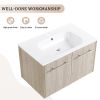 30 Inch Wall Mounted Bathroom Vanity(KD-Packing)