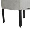 24 Inch Bathroom Vanity, Freestanding Bathroom Vanity or Floating is Optional Conversion.24*18-00324CG-1(KD-Packing)-Excluding Sink