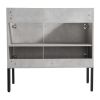 36 Inch Bathroom Vanity, Freestanding Bathroom Vanity or Floating is Optional Conversion, 36*18-00336CG-1(KD-Packing)-Excluding Sink