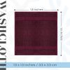 Luxury Washcloths for Bathroom Hotel Spa Kitchen Set of 12 Pcs Circlet Egyptian Cotton Highly Absorbent Hotel Quality Face Towels 13x13 Inch Wine Red