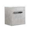 24 Inch Bathroom Vanity, Freestanding Bathroom Vanity or Floating is Optional Conversion.24*18-00324CG-1(KD-Packing)-Excluding Sink
