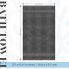 Luxury 4 Pcs Set Bath Towels Large 100% Soft Cotton 700 GSM Absorbent Hotel Bathroom Towel 27X54 inch Dark Gray