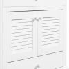 30" Bathroom Vanity with Sink, Bathroom Cabinet with Two Doors and One Drawer, White (OLD SKU: JL000005AAK)