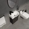 16 "Bathroom Vanity Sink Combo for Small Space, Modern Small Bathroom Vanity with Sink, Small Bathroom Sink Cabinet Set ,Black