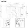 30" Wall Mounted Bathroom Vanity with Sink Combo, Functional Drawer, Solid Wood & MDF Board & Ceramic