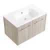 30 Inch Wall Mounted Bathroom Vanity(KD-Packing)