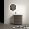 Alice 30" Gray Bathroom Vanity with Sink, Large Storage Freestanding Bathroom Vanity for Modern Bathroom