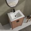 24'' Bathroom Vanity with Top Sink, Modern Bathroom Storage Cabinet with 2 Soft Closing Doors, Single Sink Bathroom Vanity