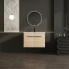LEVISTAR oak 30 Inch Bathroom Vanity with resin Countertop Sink, 2 Doors Bathroom Cabinet Set