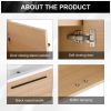 LEVISTAR oak 30 Inch Bathroom Vanity with resin Countertop Sink, 2 Doors Bathroom Cabinet Set