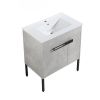 30 Inch Bathroom Vanity with Sink, Freestanding Bathroom Vanity or Floating is Optional Conversion-00330CG-1-BL9075B(KD-Packing)