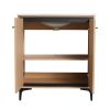 30 Inch Bathroom Vanity Base with basin, Storage Cabinet with Doors, Engineered Wood