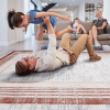 NAAR MARFI Collection 2X8 Brown/Ivory/Bordered Non-Shedding Living Room Bedroom Dining Home Office Stylish and Stain Resistant Area Rug