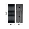 U048-Etna36W-305 Etna 36" Striped Walnut Bathroom Vanity with White Ceramic Sink, Wall Mounted Floating Bathroom Vanity for Modern Bathroom