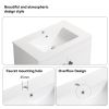 30" Bathroom Vanity with Metal Leg,with White Ceramic Basin,Two Soft Close Cabinet Doors, Solid Wood,Excluding faucets,white