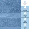 Luxury Hand Towels | Cotton Hotel spa Bathroom Towel | 16x30 | 6 Pack | Light Blue