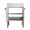 24 Inch Bathroom Vanity, Freestanding Bathroom Vanity or Floating is Optional Conversion.24*18-00324CG-1(KD-Packing)-Excluding Sink