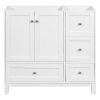 [Cabinet Only] 36" Bathroom vanity, white(Sink not included)