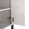 24 Inch Bathroom Vanity, Freestanding Bathroom Vanity or Floating is Optional Conversion.24*18-00324CG-1(KD-Packing)-Excluding Sink