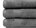 12 Pack Resort Collection Soft Washcloth Face Body Towel Set 12x12 Luxury Hotel Plush Absorbent Cotton Wash Clothes Smoke Grey