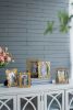 Set of 2, 7.5x9.5" Gold Photo Frame, 4x6" Opening