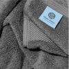 Luxury 4 Pcs Set Bath Towels Large 100% Soft Cotton 700 GSM Absorbent Hotel Bathroom Towel 27X54 inch Dark Gray