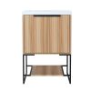 24 Inch Freestanding Bathroom Vanity With Resin Basin